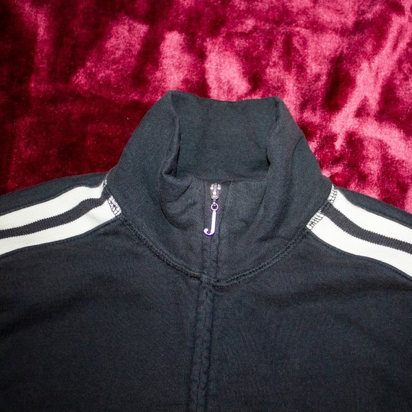 Vintage "Yo! Juicy" Mock Neck Racer Stripes Zipup - Picture 3 of 5